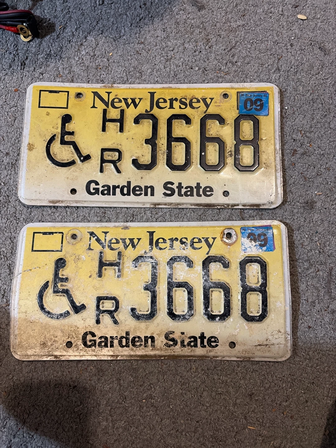 New Jersey H R 3668 License Plates - Pair