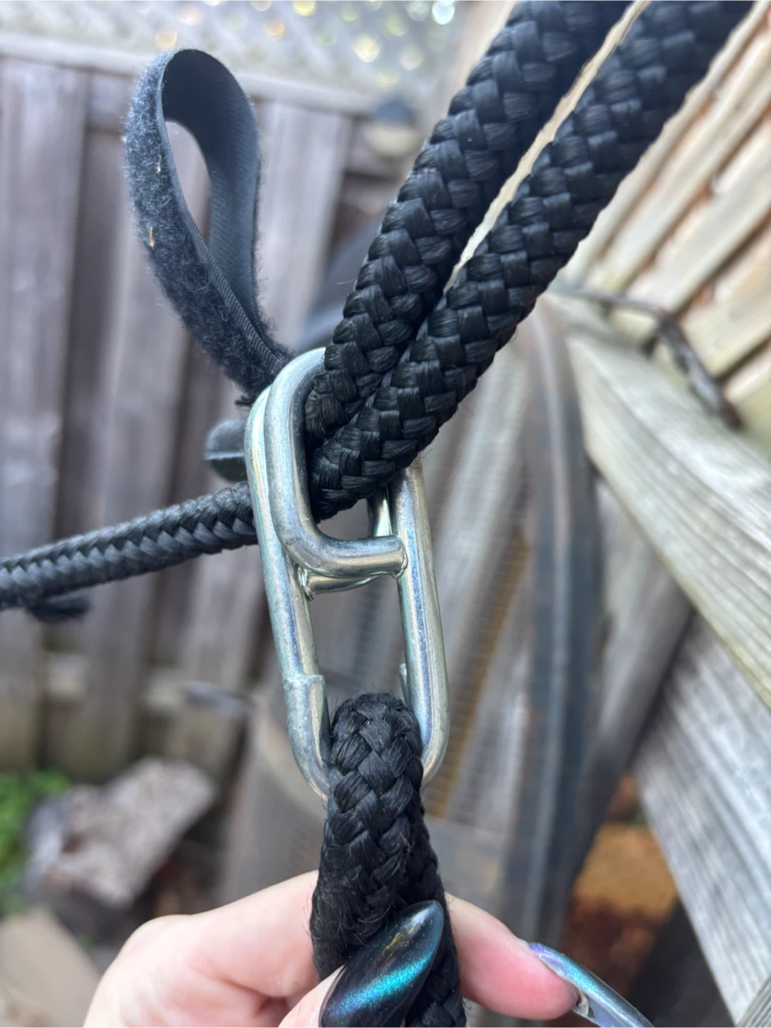 Black Hammock with Wooden Spreader Bars - photo 5
