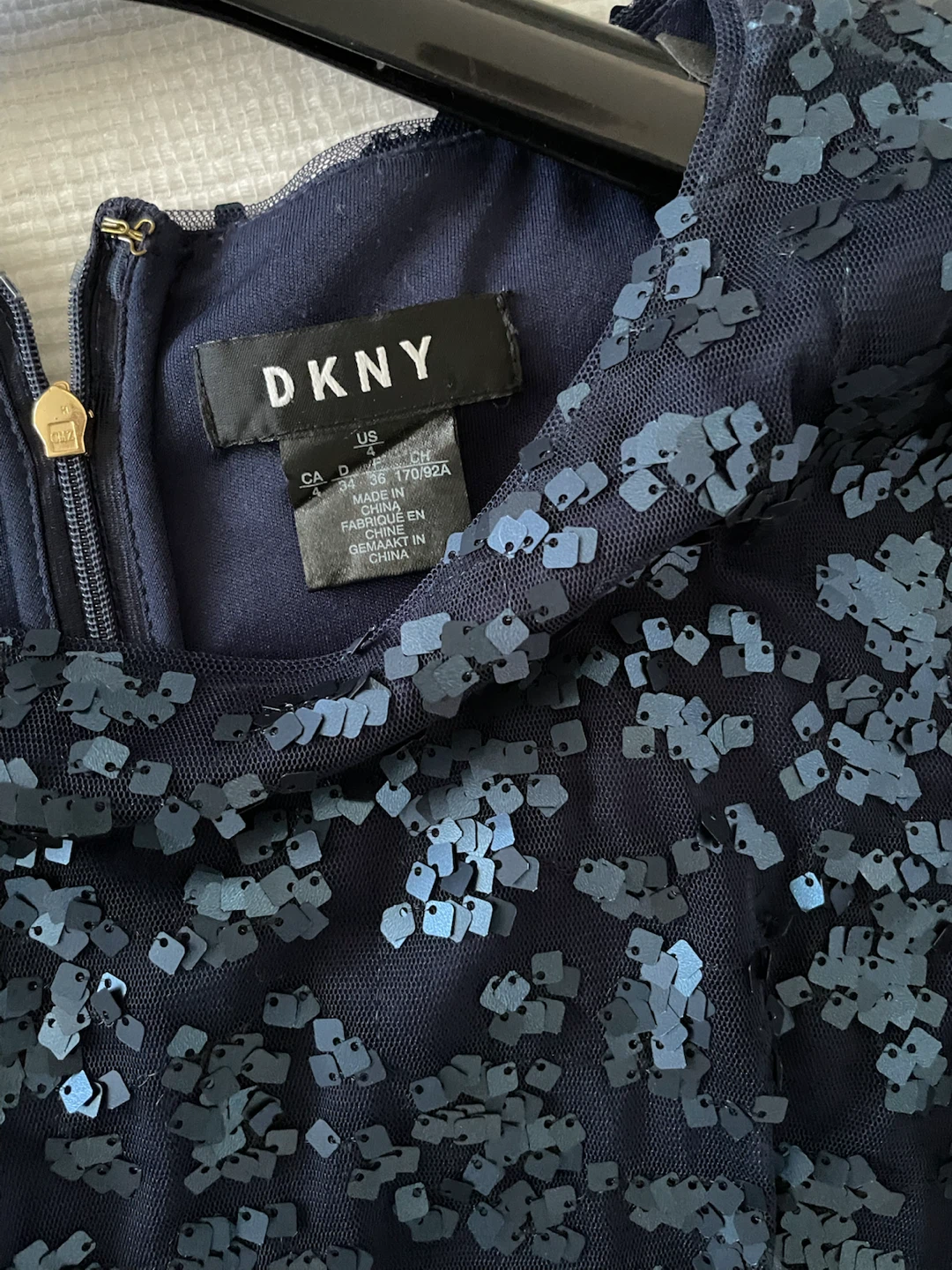 DKNY Sequin Mesh Dress - photo 4