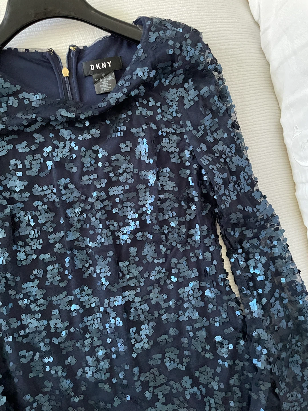 DKNY Sequin Mesh Dress - photo 5