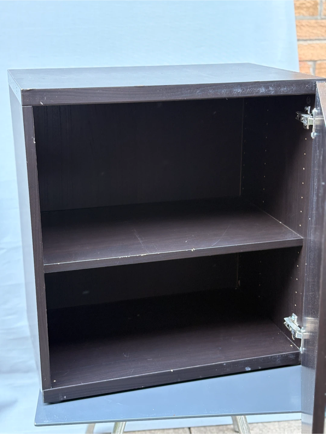 Dark Brown Storage Cabinet with Doors - photo 2