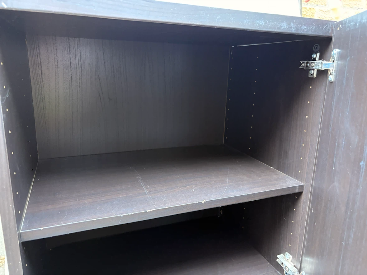 Dark Brown Storage Cabinet with Doors - photo 5