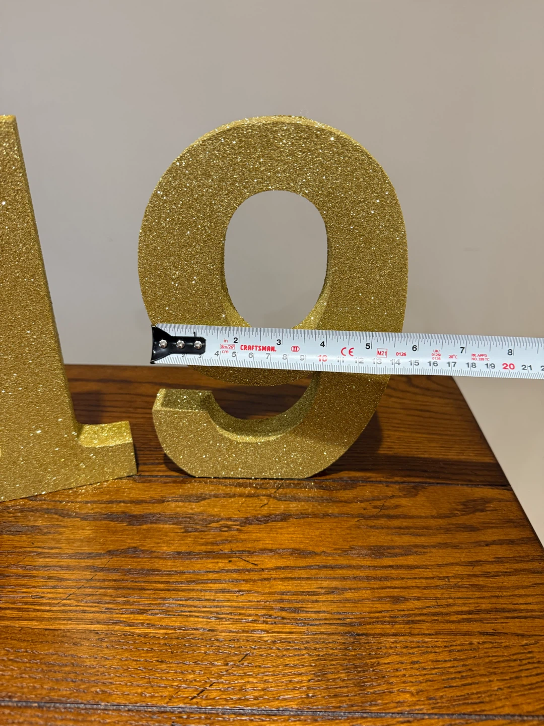 Gold Glitter "19" Numbers - photo 3
