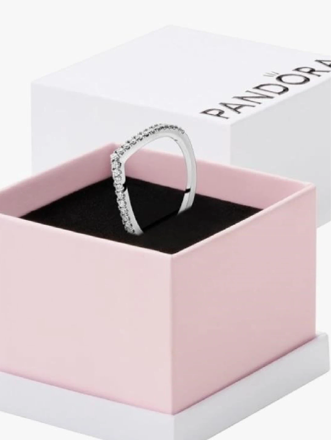 Pandora Sparkling Wishbone Ring Sterling Silver - photo 3