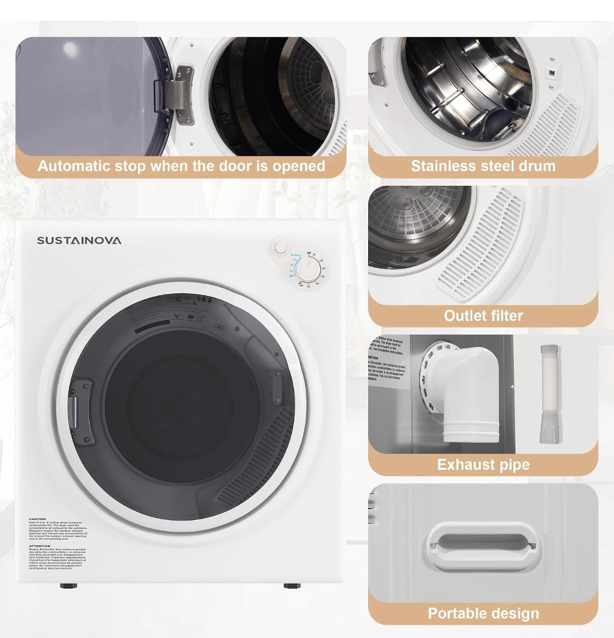 Elevon Compact Clothes Dryer - photo 4