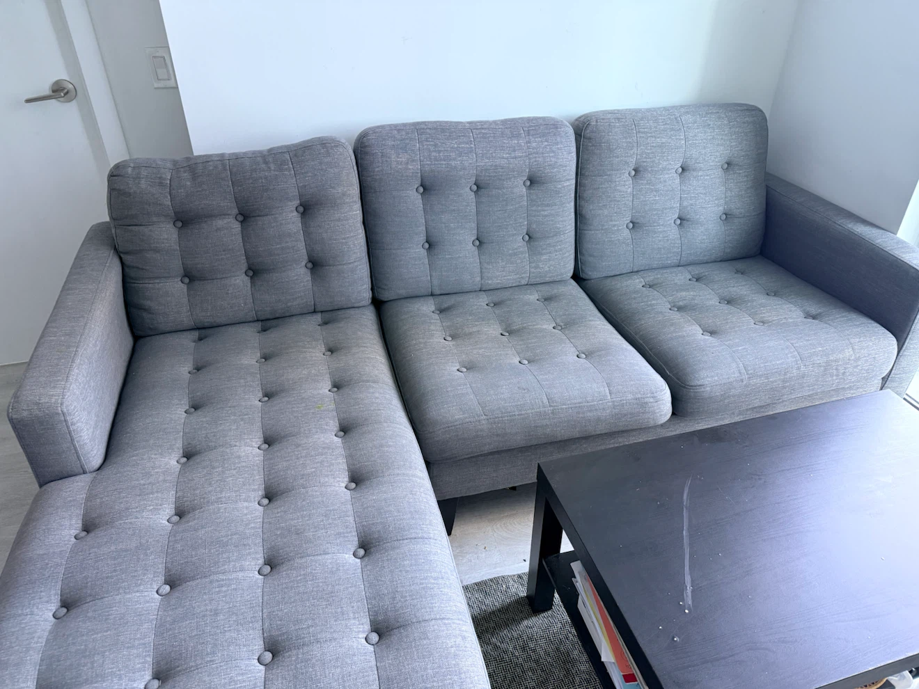 MOVE OUT SALE- Sofa+ IKEA table+ IKEA chairs+ lamp+ Rug+ Frames - photo 3