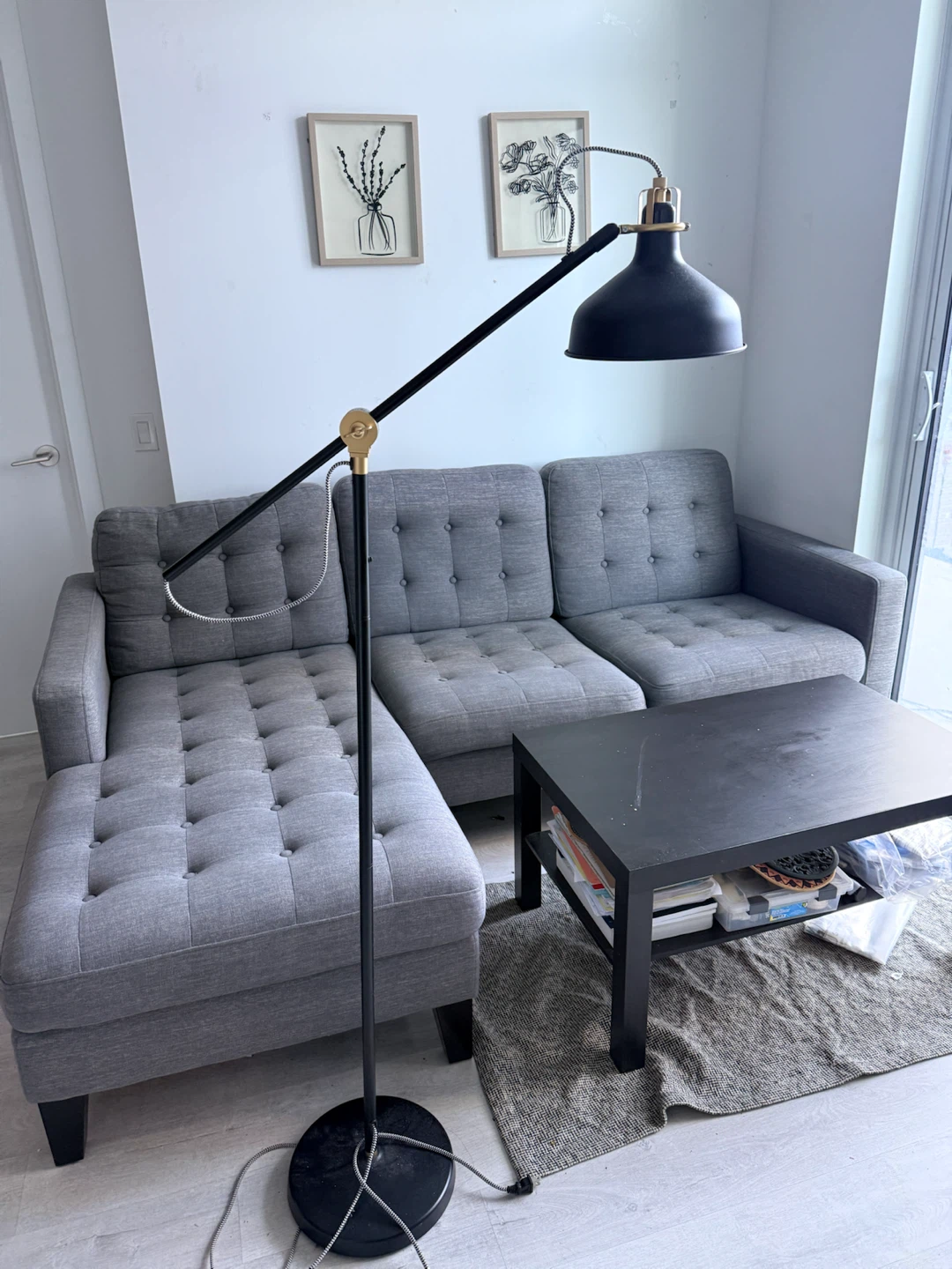 MOVE OUT SALE- Sofa+ IKEA table+ IKEA chairs+ lamp+ Rug+ Frames - photo 4