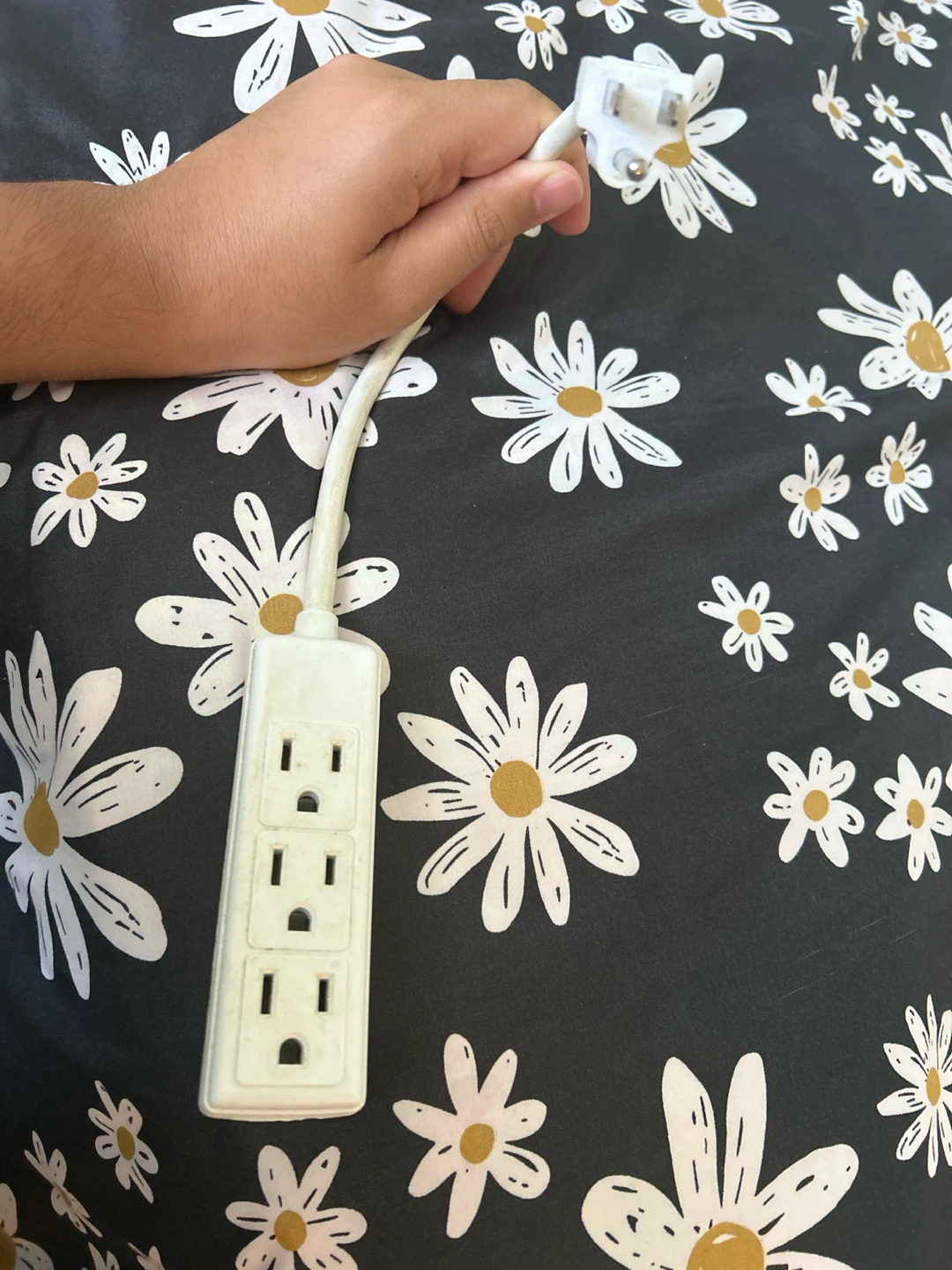 White 3-Outlet Extension Cord - photo 2