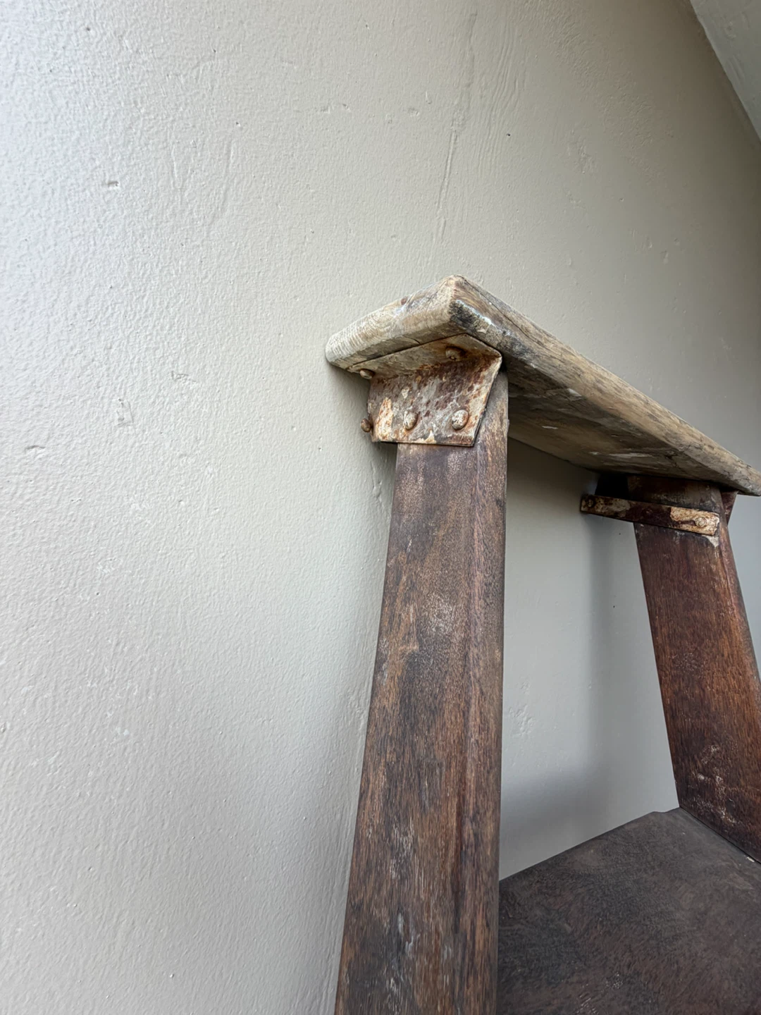 Vintage Wooden Step Stool Ladder - photo 5