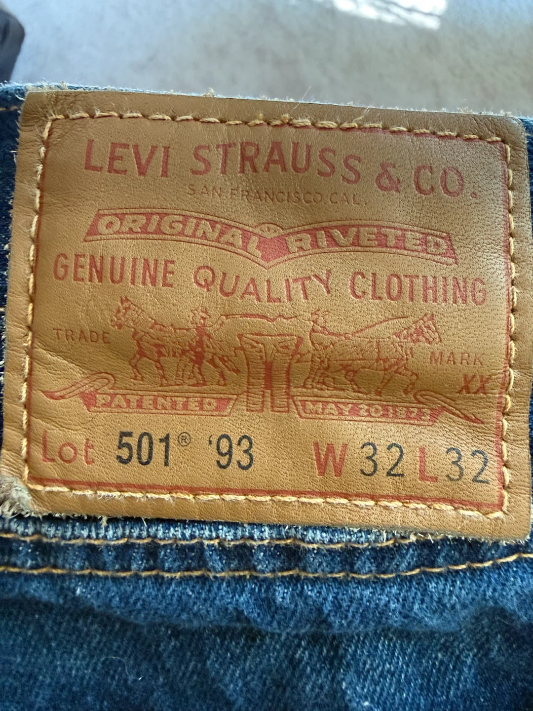 PREMIUM LEVIS 501 93 JEANS