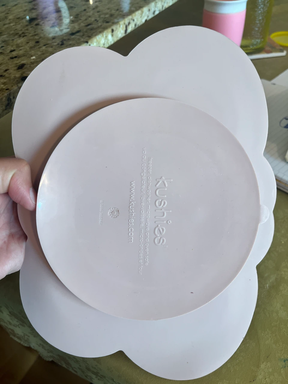 Kushies Butterfly Divided Plate - Pink - photo 2