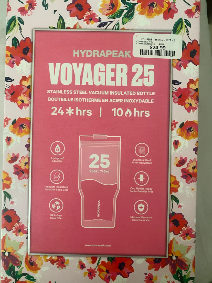 HYDRAPEAK Voyager 25oz Stainless Steel Insulated Bottle Floral - photo 2