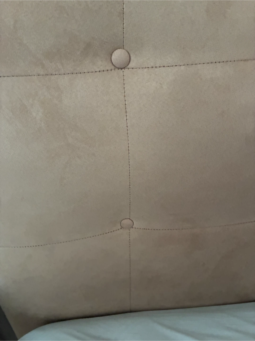Taupe Suede Tufted Headboard - photo 3