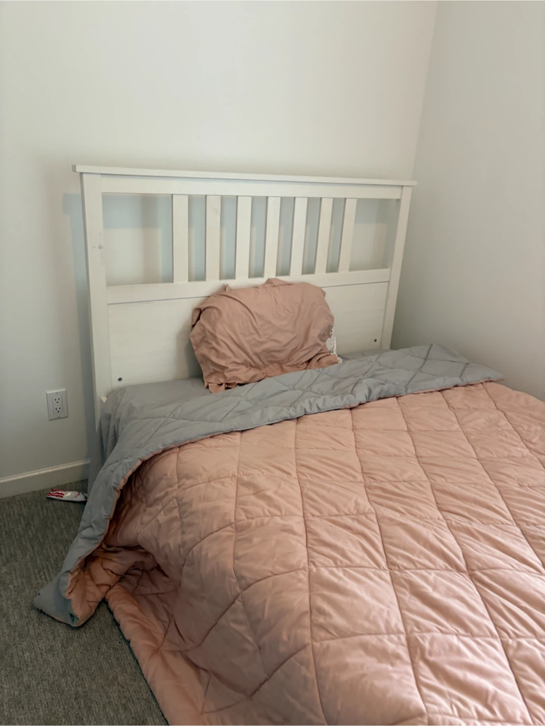 White Wooden Bed Frame