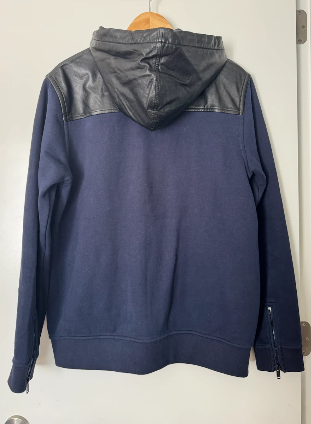 Marc by Marc Jacobs Leather Hoodie Jacket - Men’s Large - photo 2