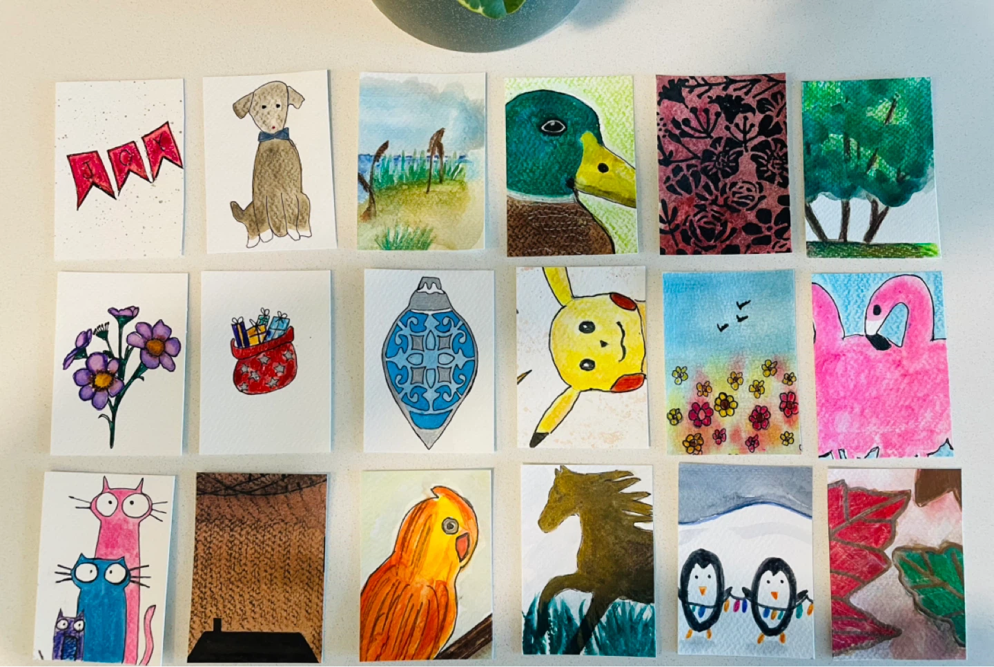 Watercolor ACEOs - photo 3