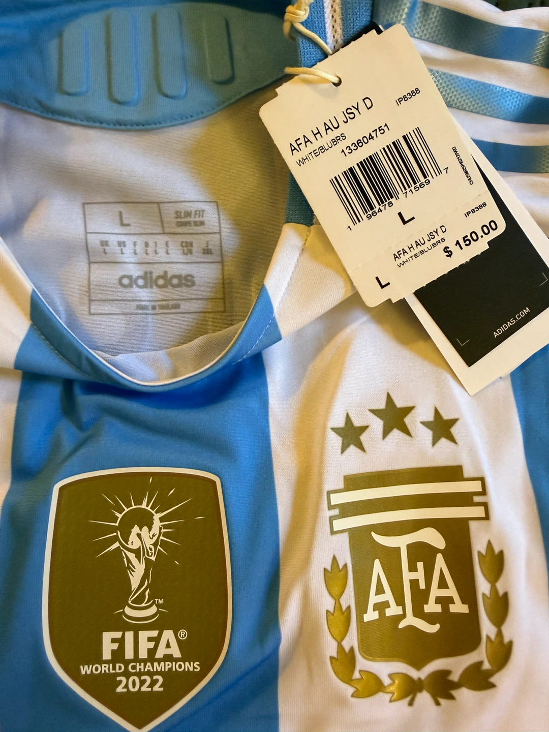 Argentina Messi 10 FIFA World Cup Champions 2022 Jersey L - photo 3