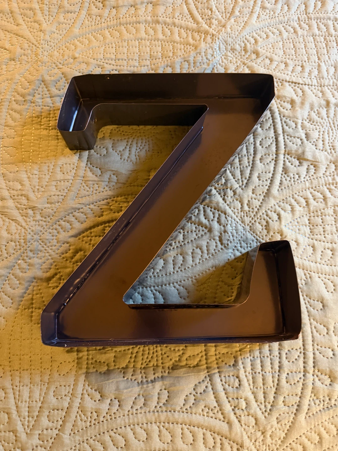 Metal Letter "Z" Sign