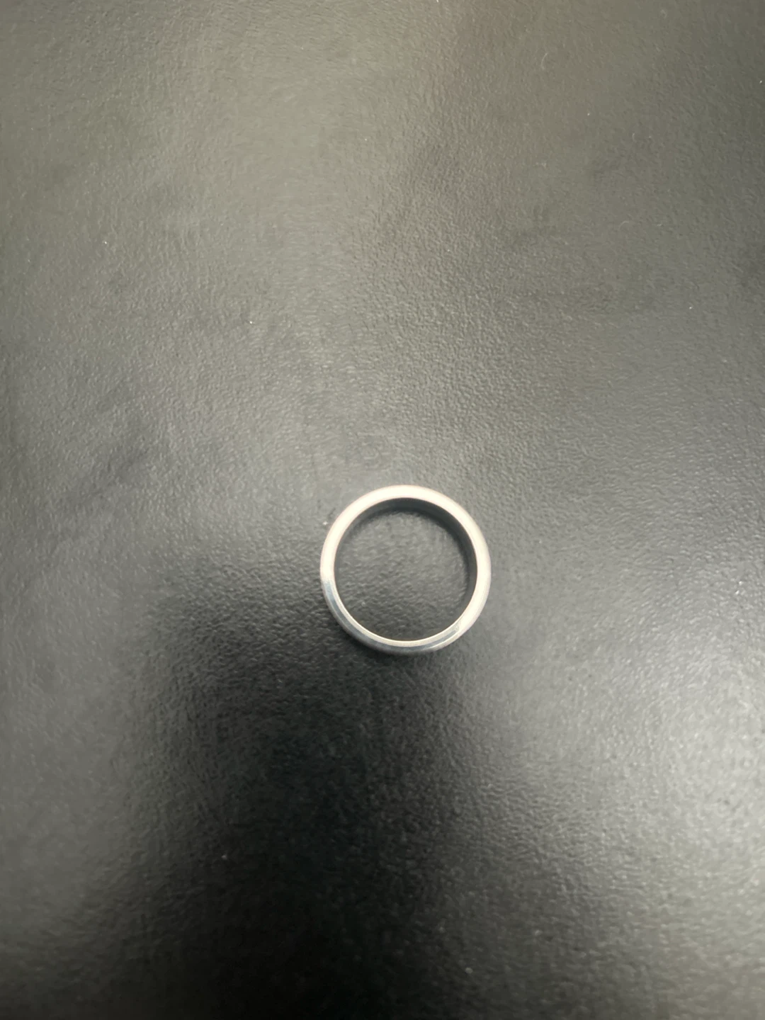 Men's Thick Silver Band Ring - photo 2