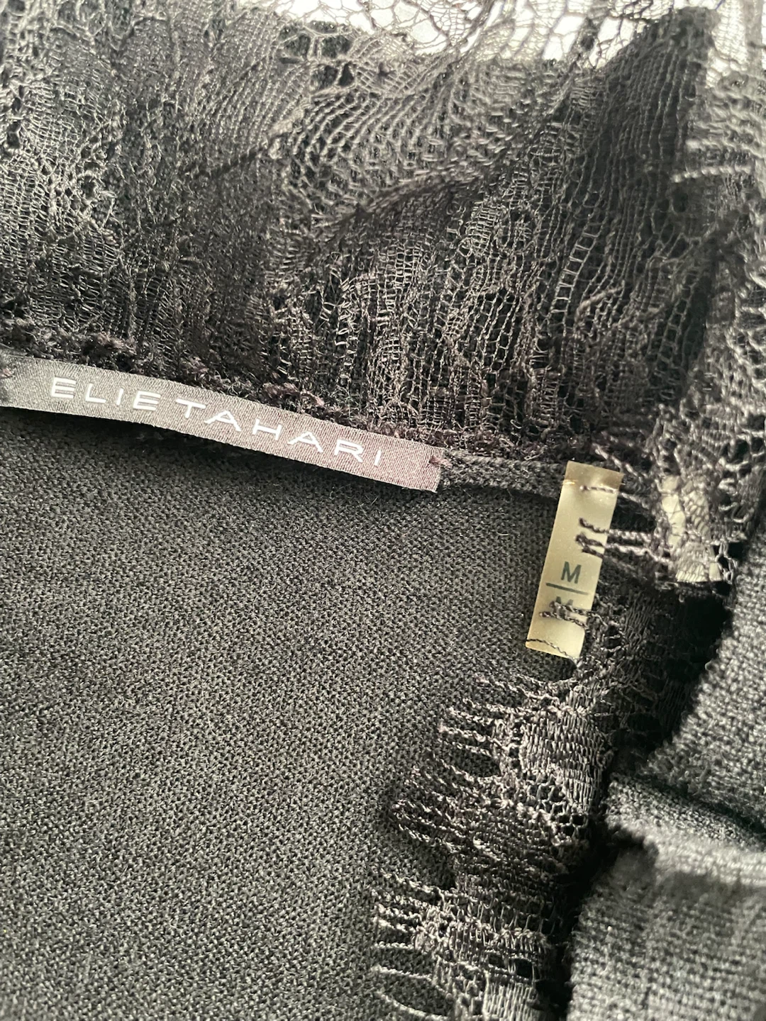 Elie Tahari Black Lace Trim Cardigan - photo 3