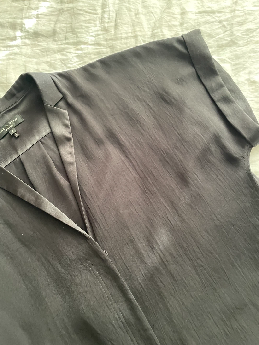 Rag & Bone Black Button-Down Shirt Dress - photo 3