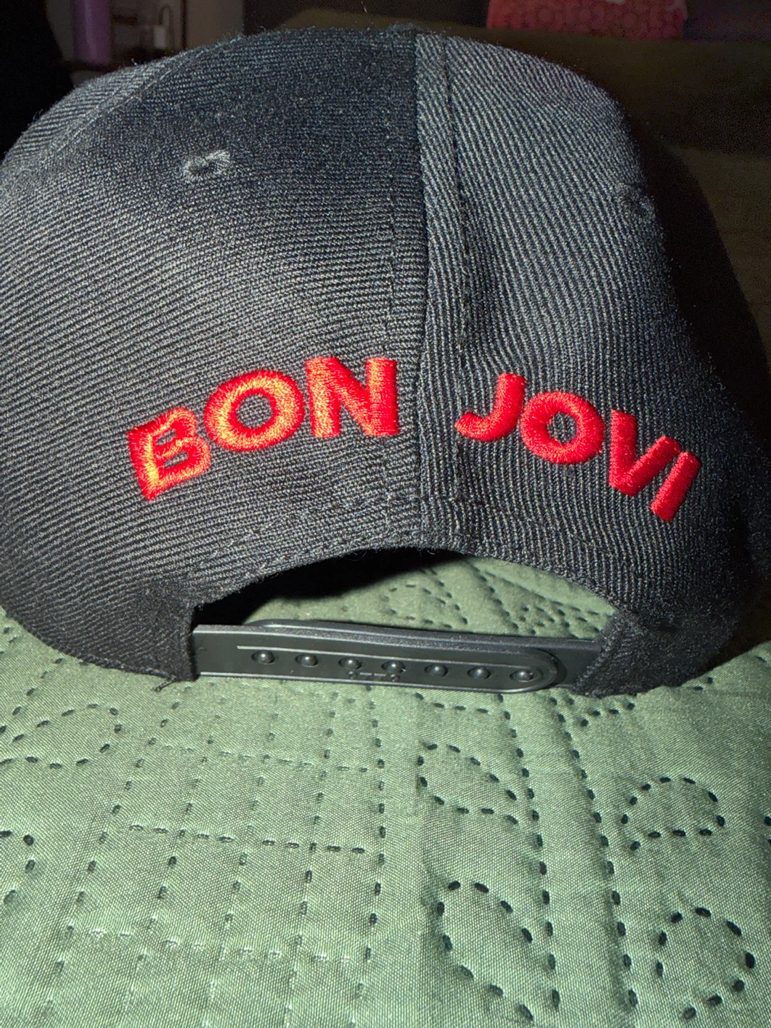 Bon Jovi concert Black Snapback Cap - photo 3
