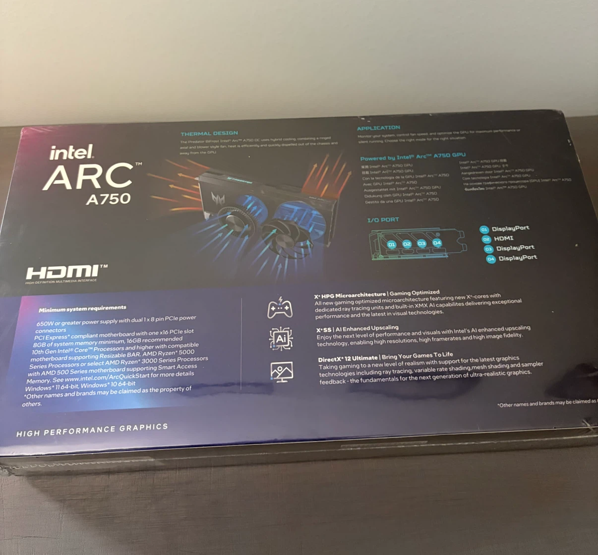 Intel ARC A750 8GB Graphics Card - photo 2
