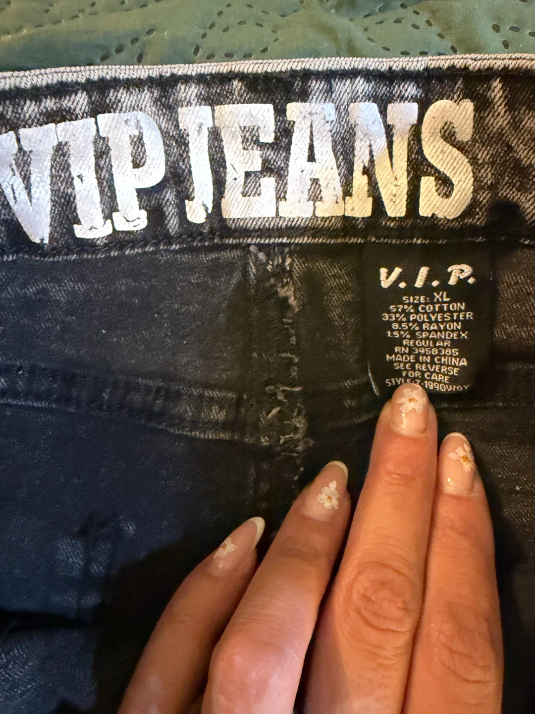 V.I.P. Jeans Acid Wash Cargo Denim Skirt XL - photo 4