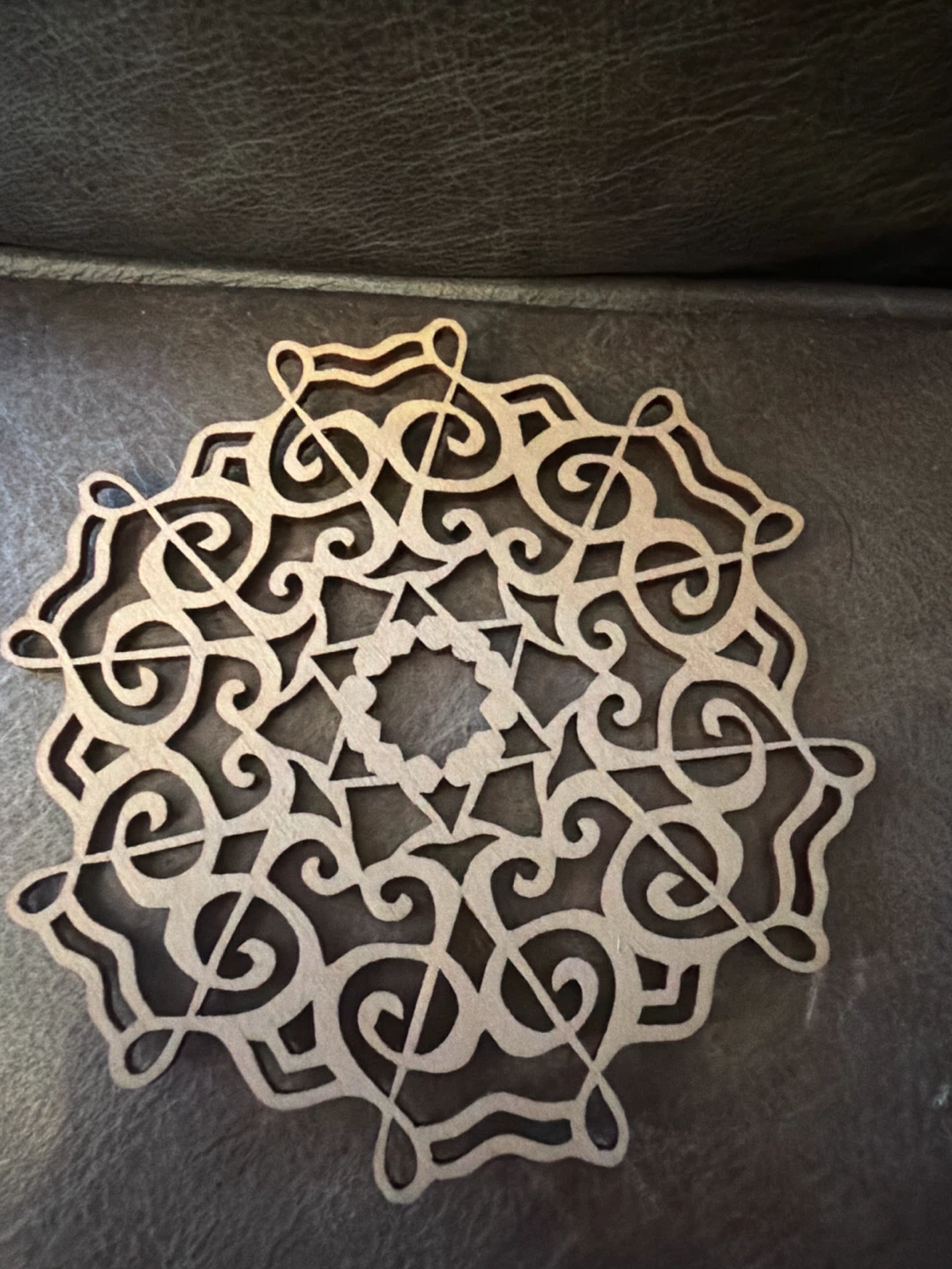 Wooden Musical Note Coaster