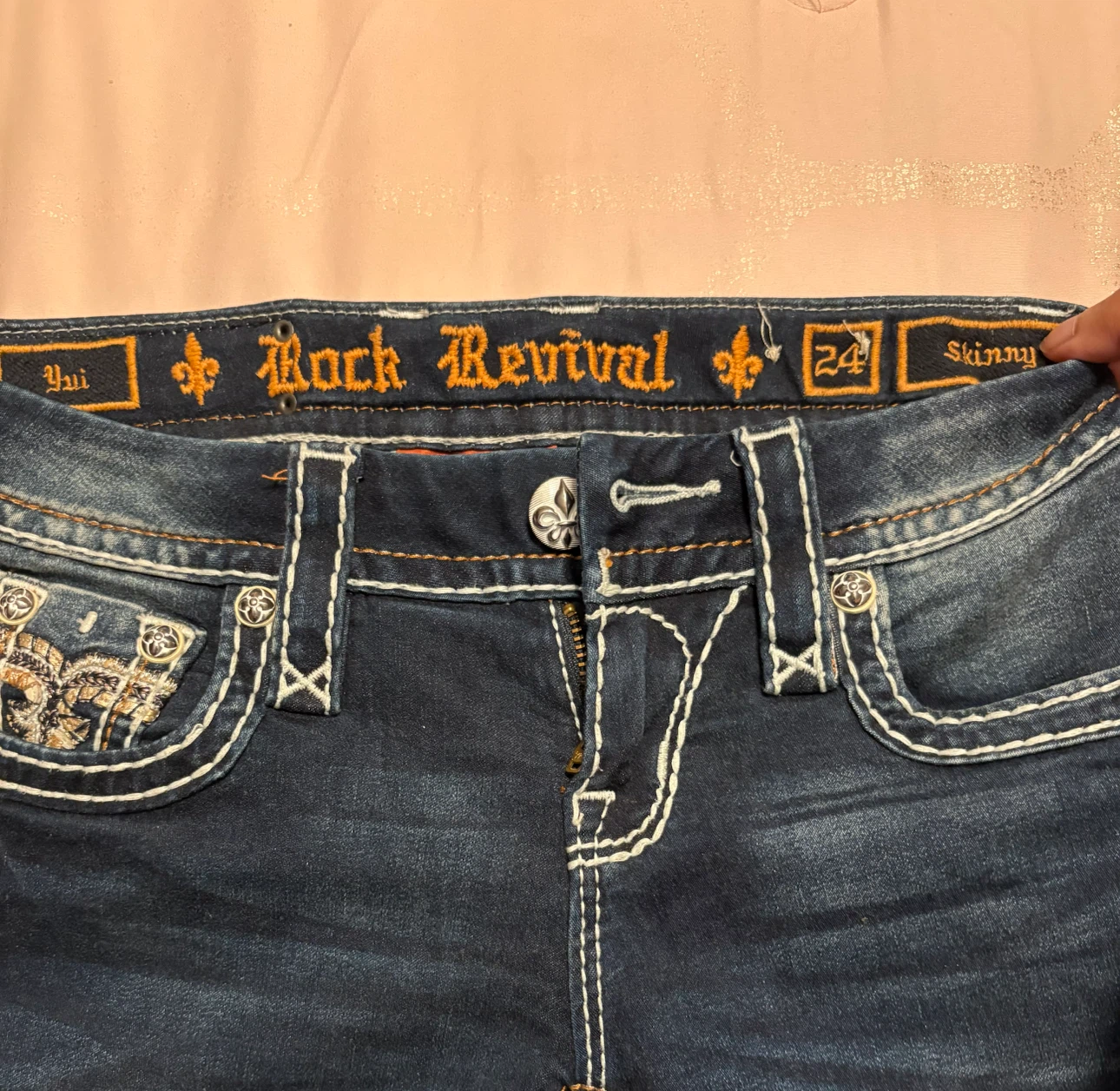 Women’s Rock Revival Yui Skinny Jeans- Size 24 - photo 3
