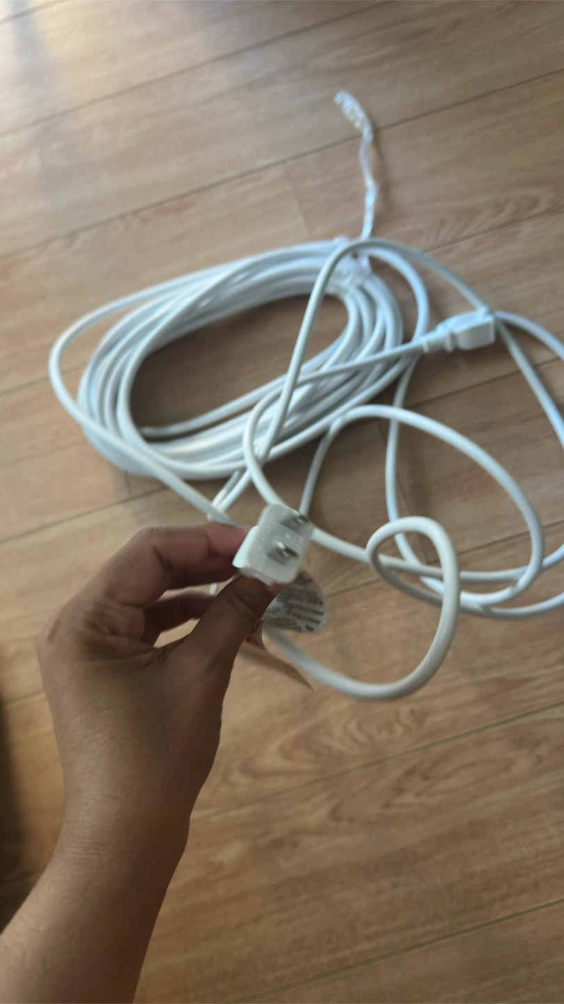 White Extension Cord - photo 2