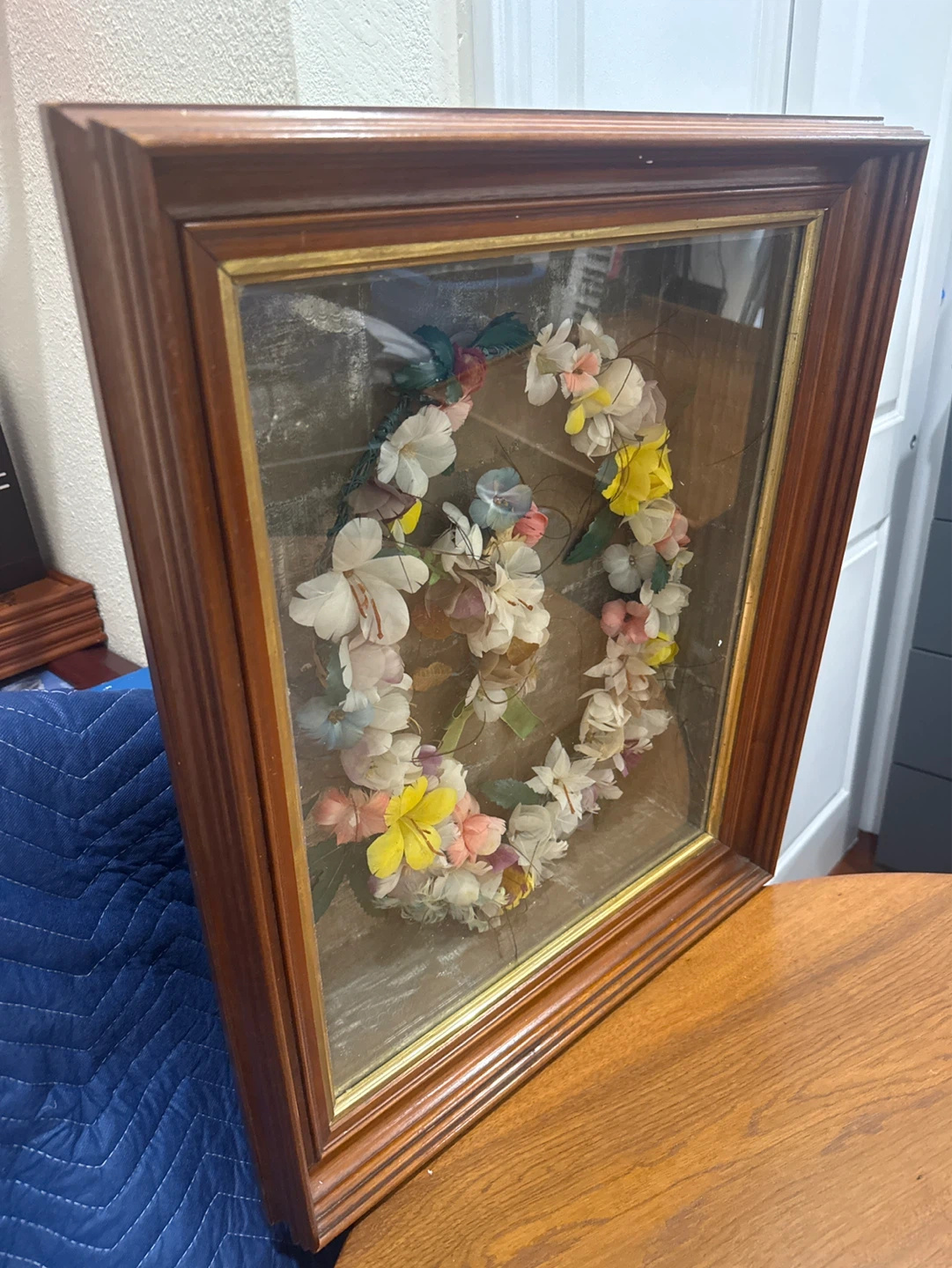 Framed Flower Wreath Display - photo 2