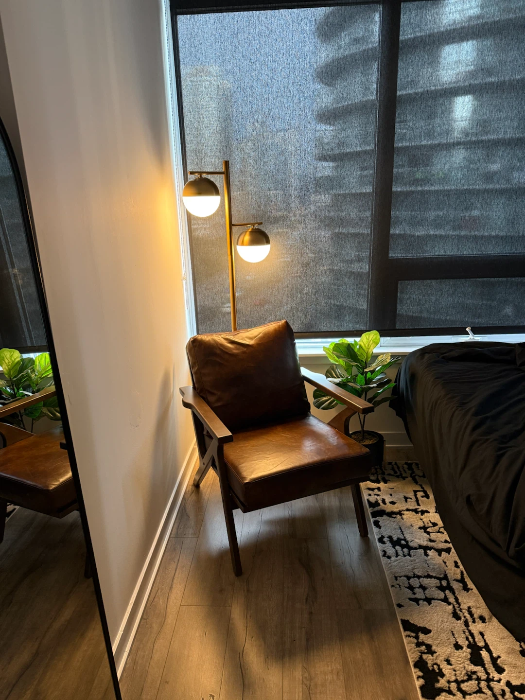 Brown Faux Leather Armchair - BNIB!!!