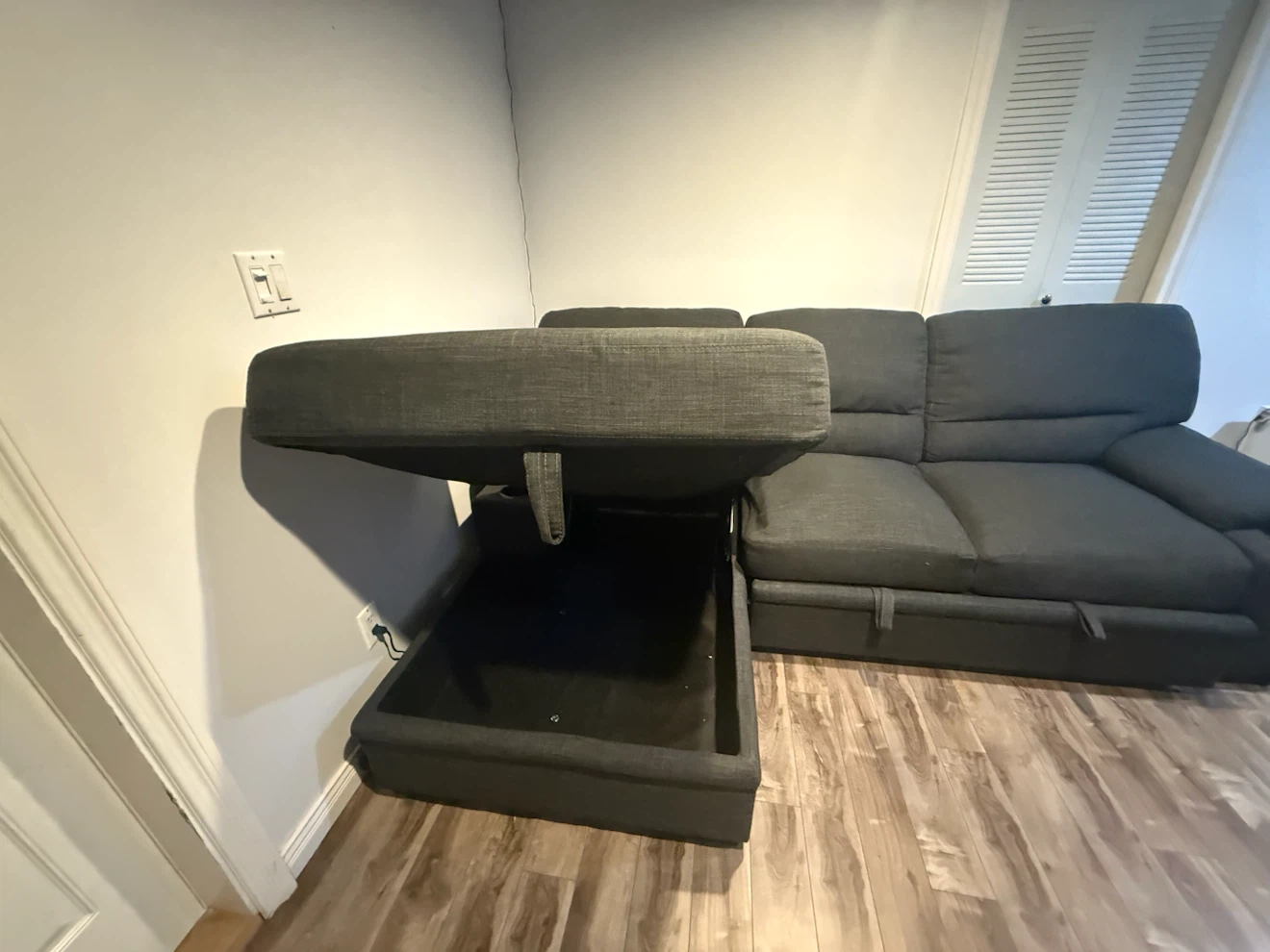 Sectional Sleeper Sofa with Storage & Cup Holders - photo 2