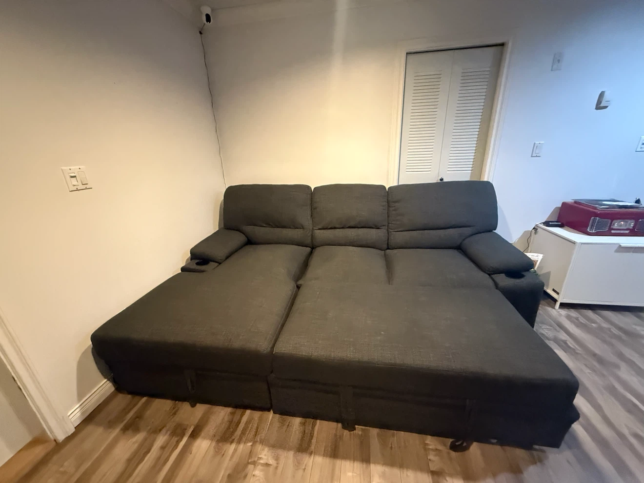 Sectional Sleeper Sofa with Storage & Cup Holders - photo 3