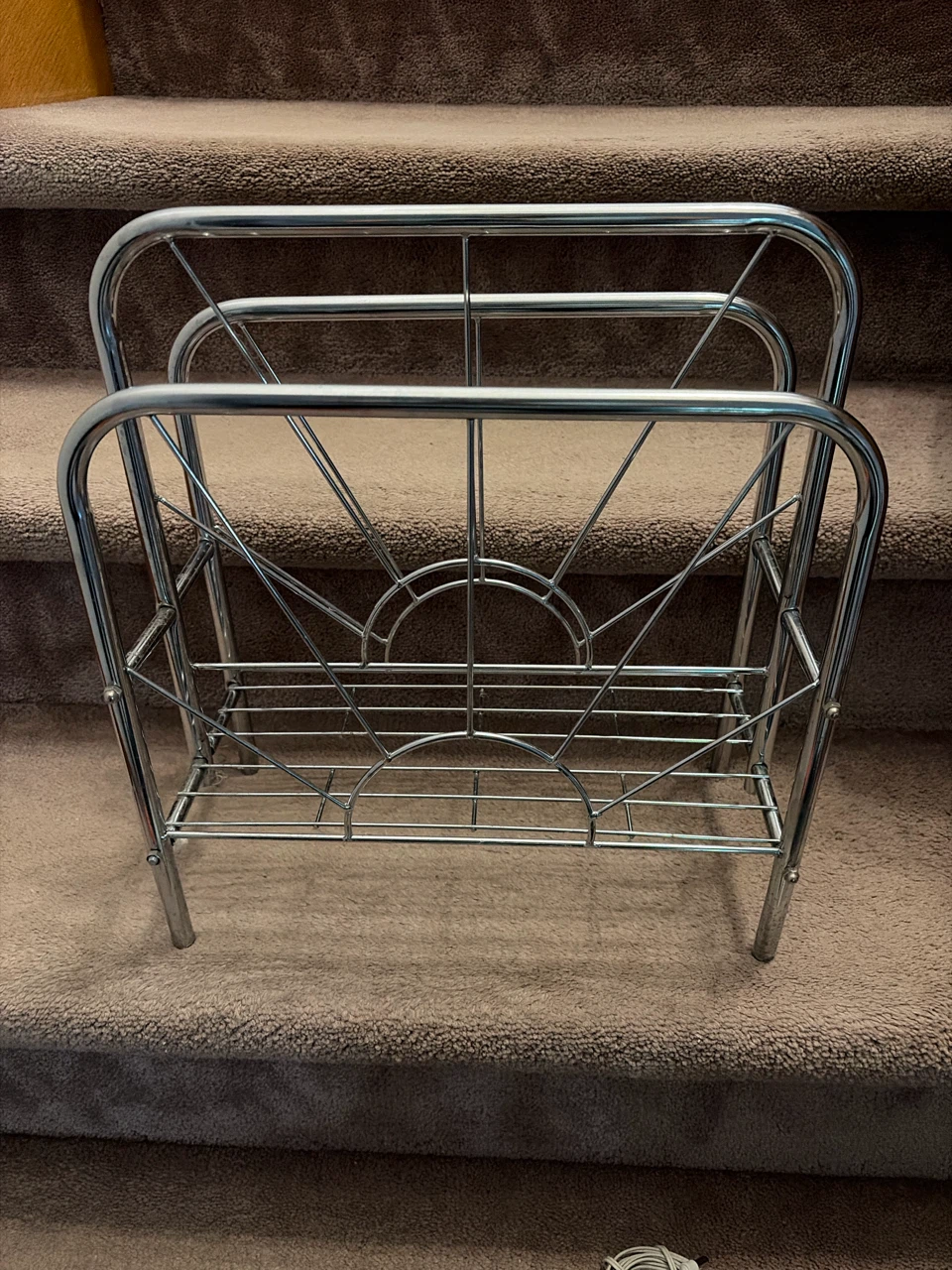 Chrome Magazine Rack