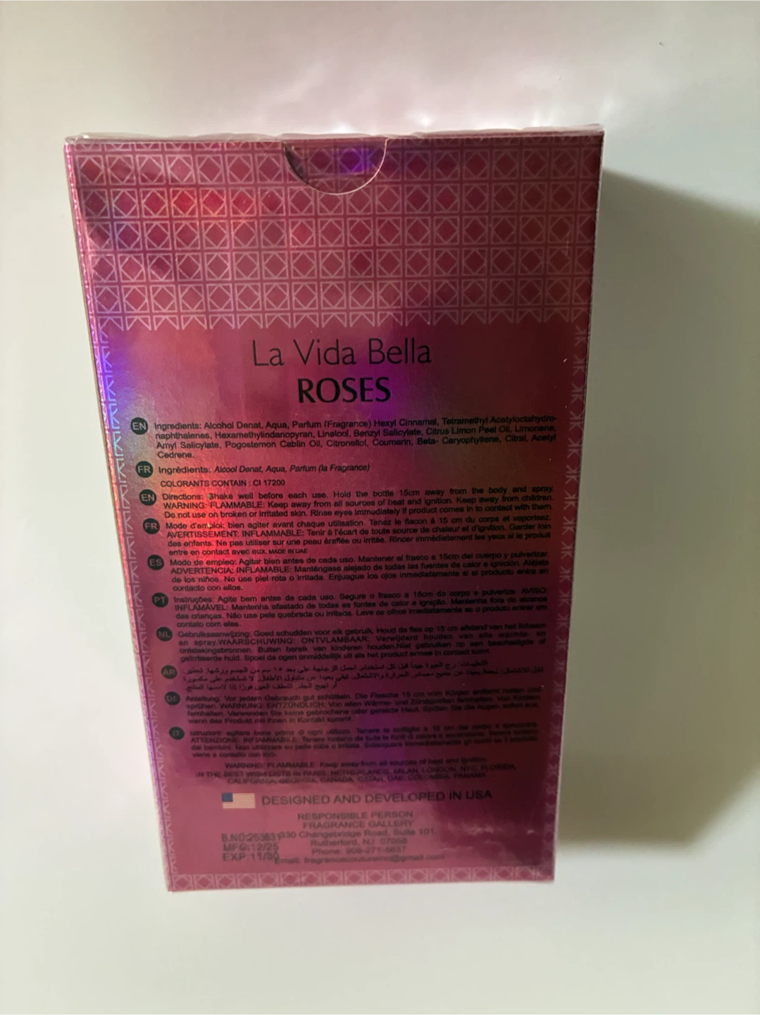 La Vida Bella Roses Eau de Parfum 100ml - photo 3