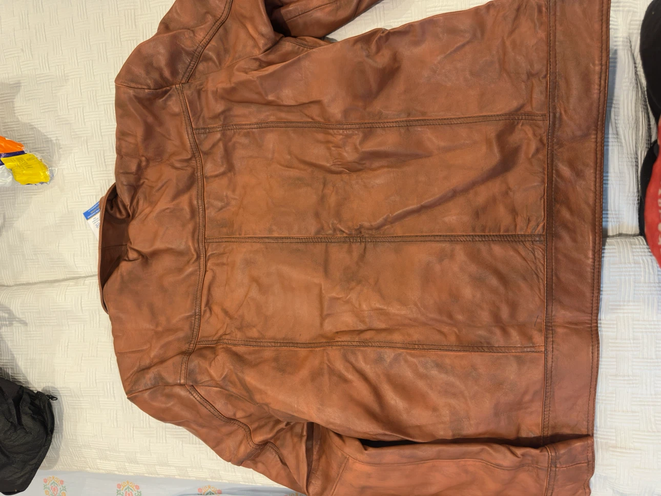 Brown Leather Jacket - photo 3