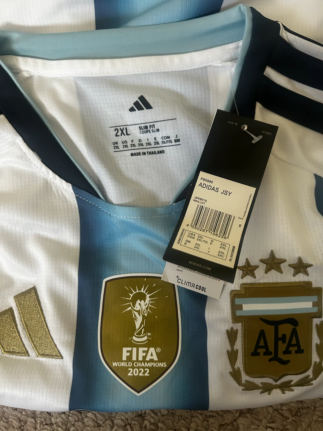 NWT Argentina Messi Soccer Football Jersey - photo 3