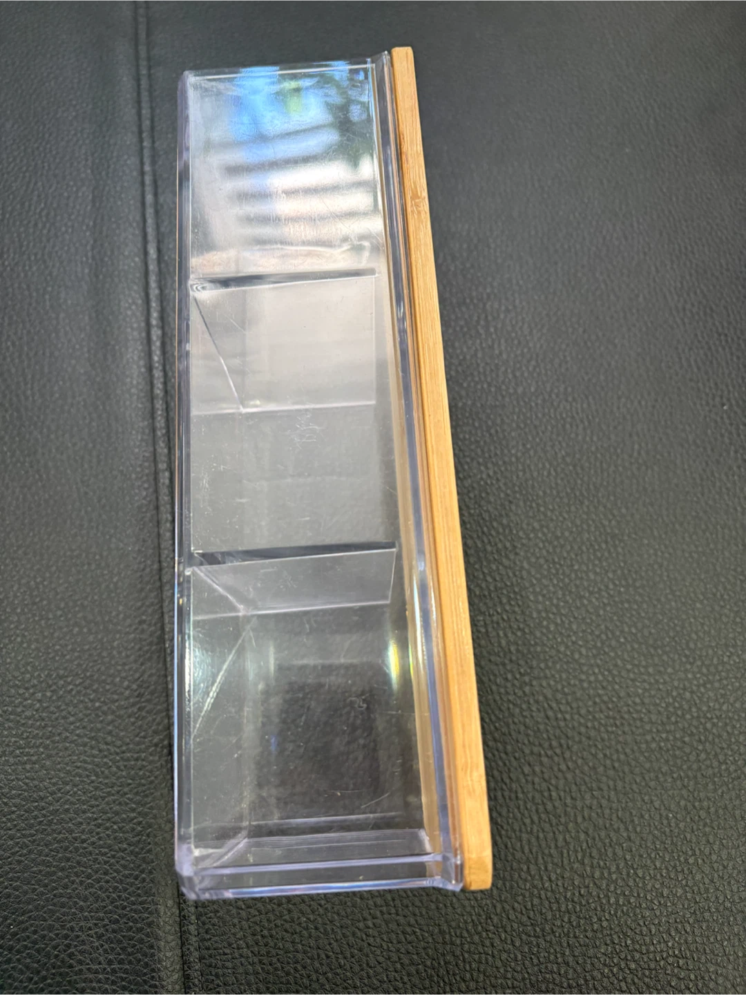 Clear Acrylic Organizer with Bamboo Lid - photo 5