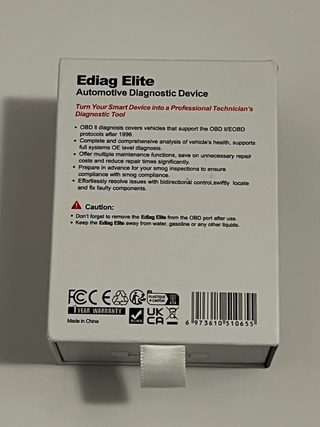 KINGBOLEN Ediag Elite Bluetooth Vehicle Diagnostic Tool - photo 2