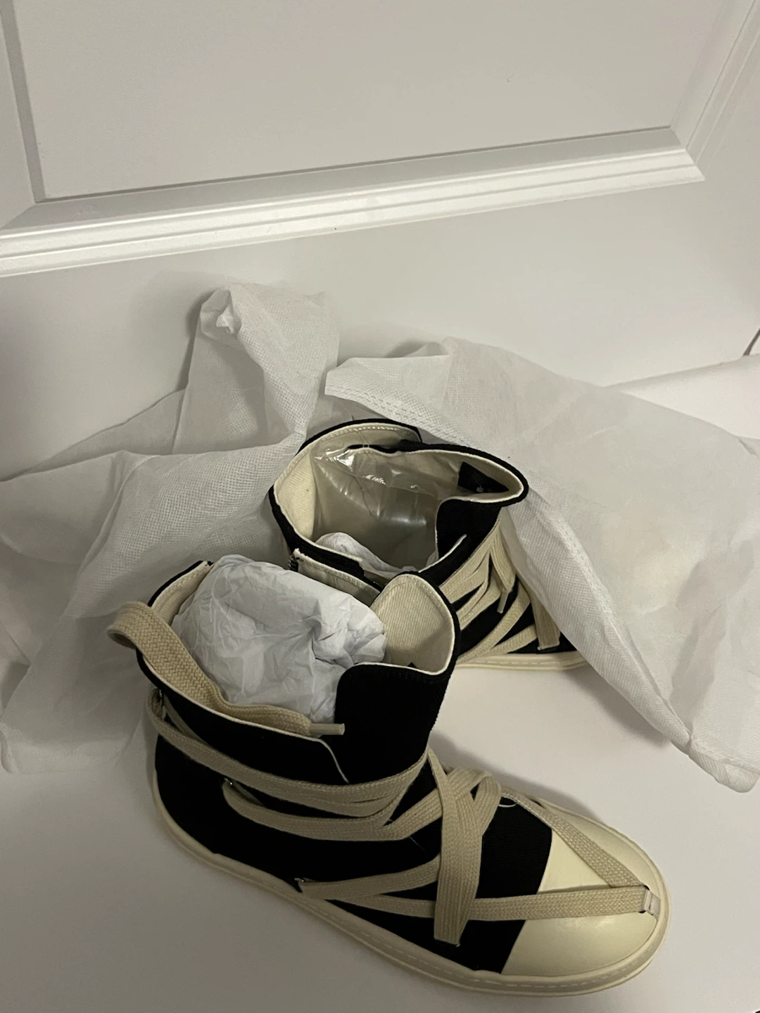 Black Canvas High-Top Sneakers - photo 5