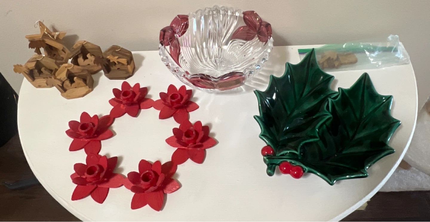 Vintage Christmas Holiday Decor Bundle / Lot