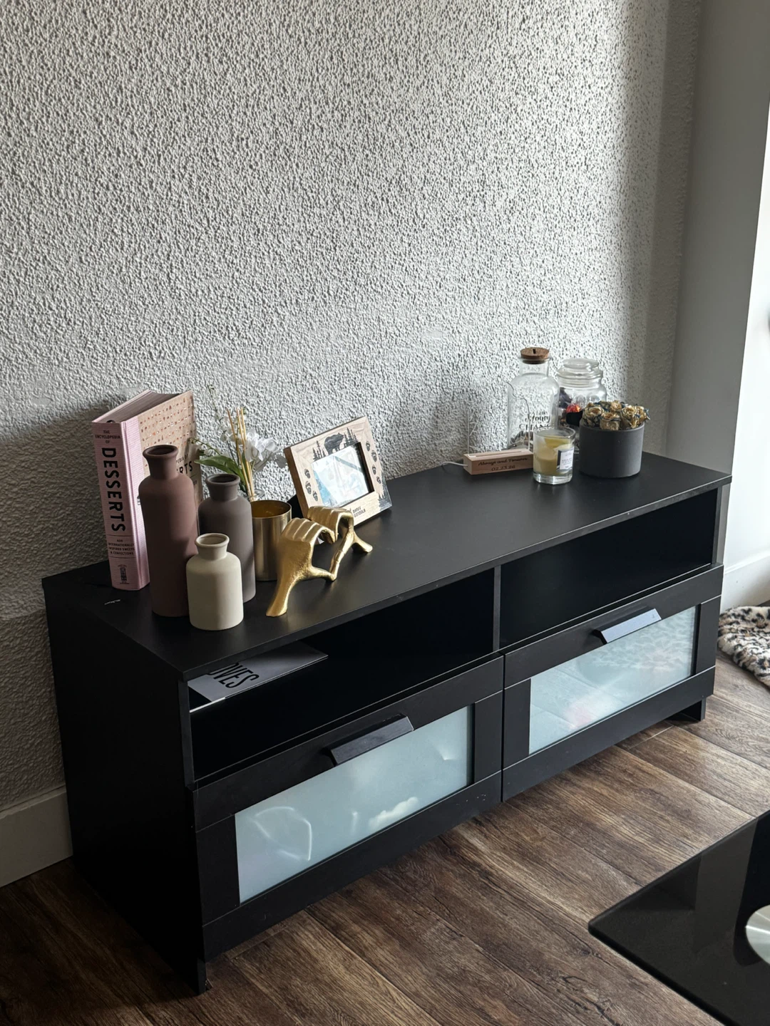 TV Stand / Media Console – Black - photo 4