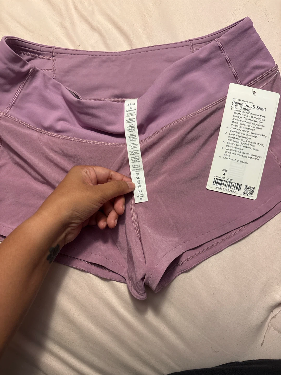 Lululemon Speed Up LR 2.5” Short Lilac-Size 4 - photo 3