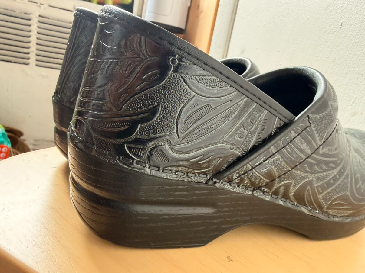 Dansko Paisley Black Professional Clogs Size 40 W - photo 5