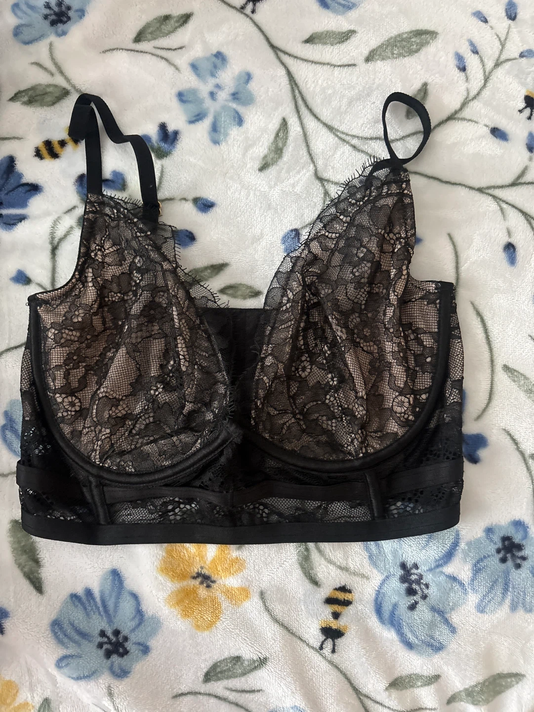 Black Lace Bra