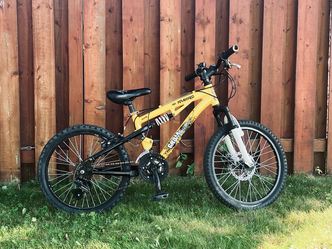 Dual suspension aluminum 18 speed mountain bike