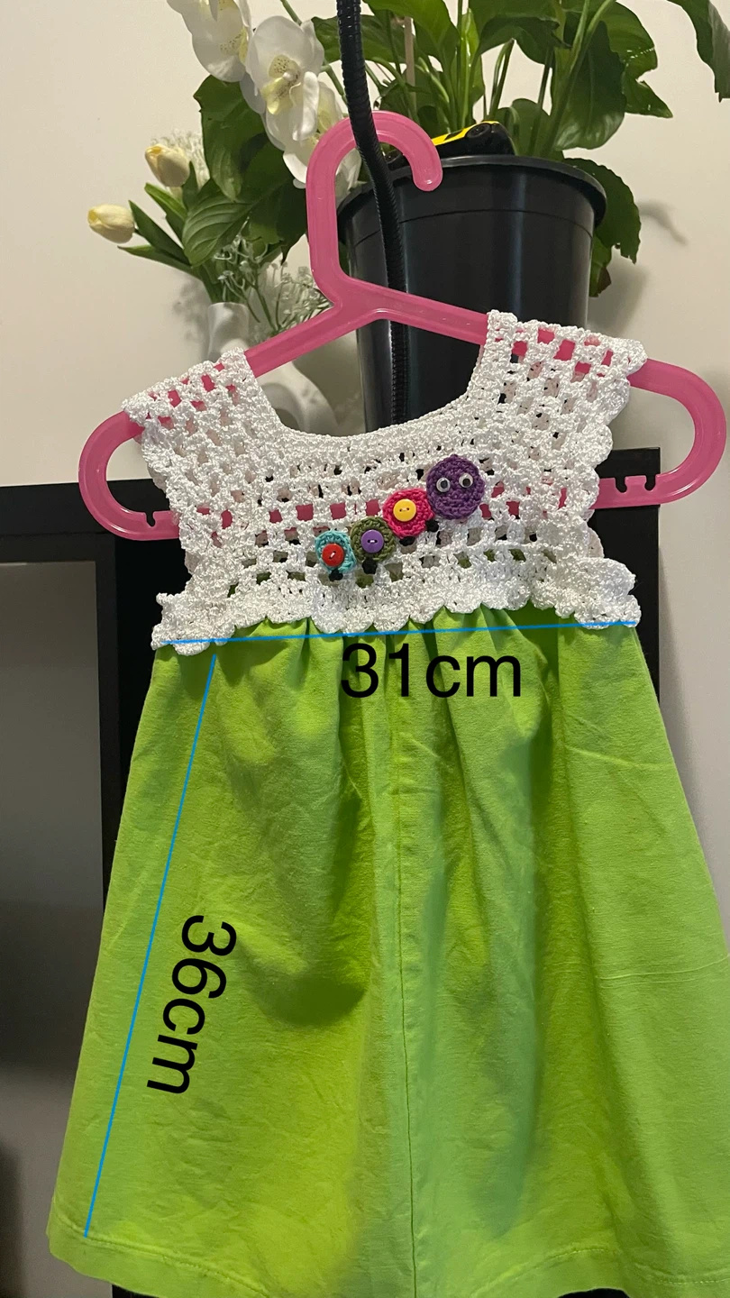 Crocheted Top Dress for girls 1-2 years old - photo 2