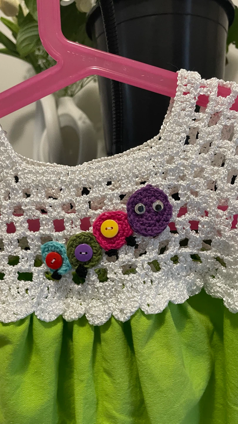 Crocheted Top Dress for girls 1-2 years old - photo 3